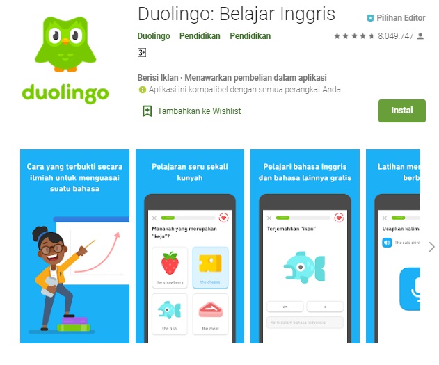 aplikasi duolingo