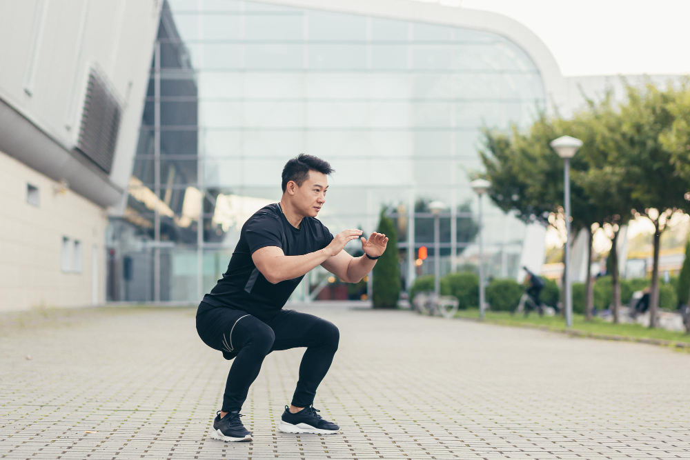 pembentukan otot dapat dilakukan dengan berbagai macam cara seperti squat jump