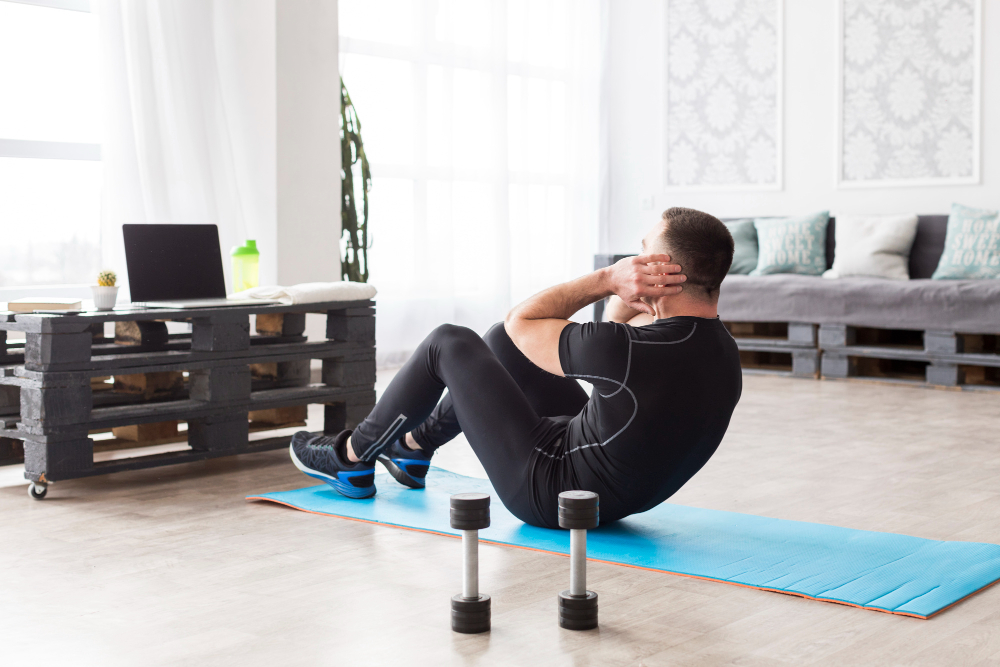 sit up merupakan salah satu olahraga pembentukan otot