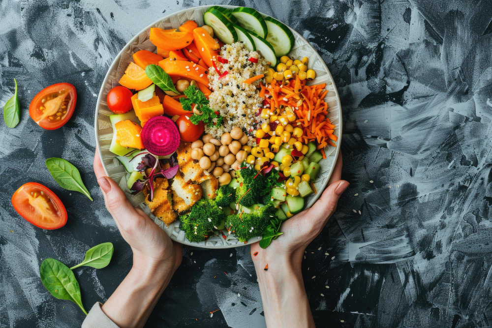 gaya hidup vegan menyebabkan seseorang lebih banyak konsumsi sayur dan buah
